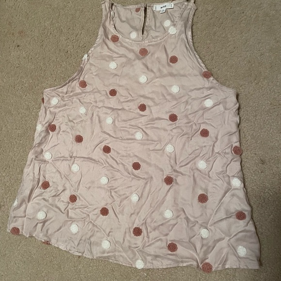 Textured Polka Dot Tank Top - Picture 1 of 1